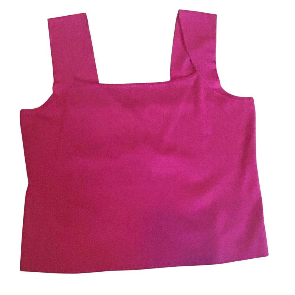 New York Company Tank Top NWT Knit XXL Cropped Burgundy Casual Preppy Classic